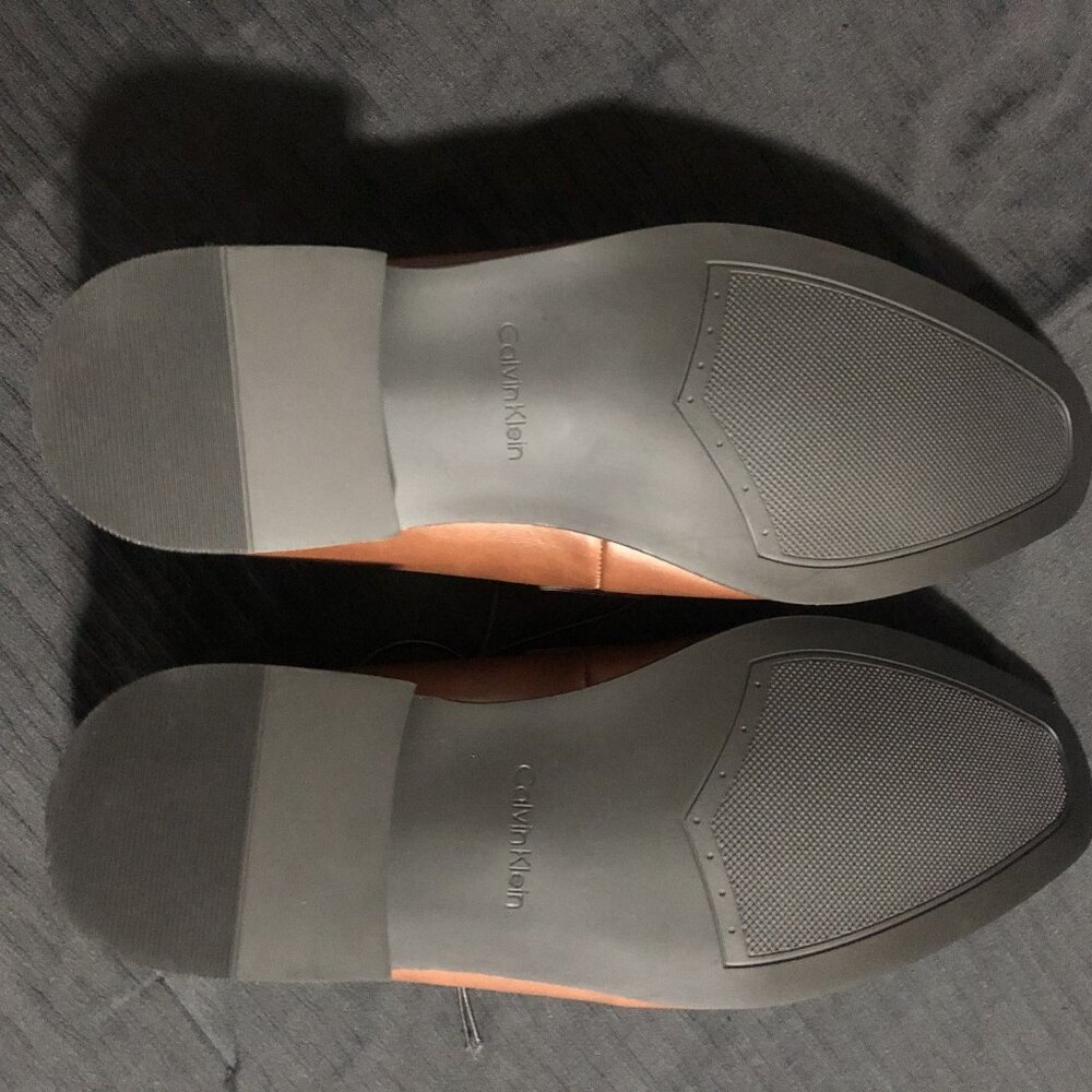 Calvin Klein Men's Oxford Brown Dress Shoes, Size 8, Pointed Toe, Loafers - Picture 4 of 5